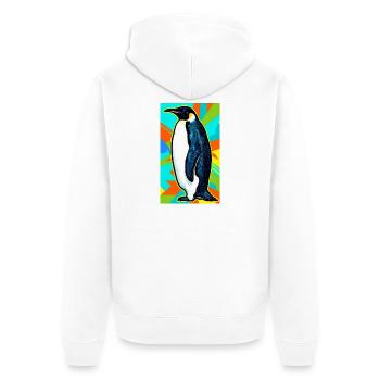 pingouin - Veste à capuche bio Premium Unisexe - blanc - Dos - Thijin (182cm)
