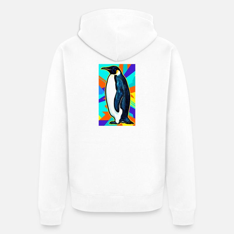 pingouin - Veste à capuche bio Premium Unisexe - blanc