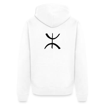 The Amazigh - Veste à capuche bio Premium Unisexe - blanc - Dos - Thijin (182cm)