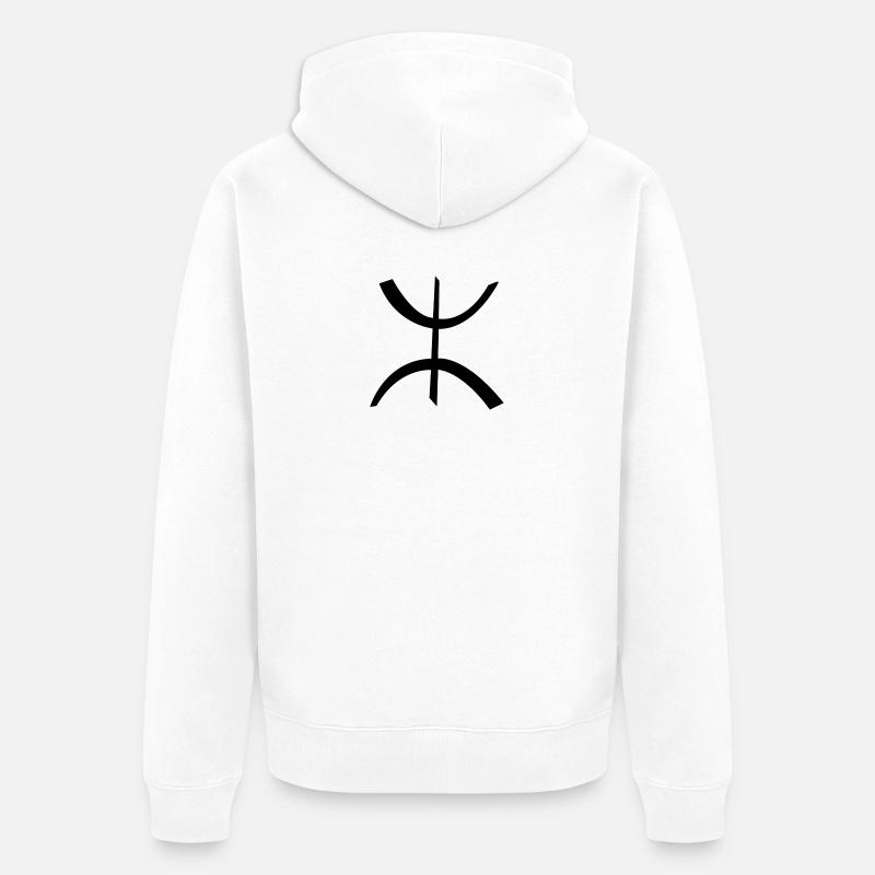 The Amazigh - Veste à capuche bio Premium Unisexe - blanc