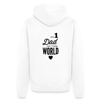 no1 dad of the world - Veste à capuche bio Premium Unisexe - blanc - Dos - Thijin (182cm)