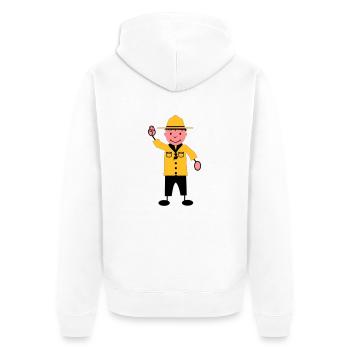 Scout - Veste à capuche bio Premium Unisexe - blanc - Dos - Thijin (182cm)