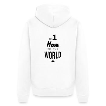 Muttertag / Mama / Mutter / Mutti / Mother's day - Unisex Premium Bio Zip Hoodie - Weiß - Hinten - Thijin (182cm)