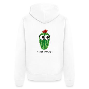 Câlins gratuits Cactus - Veste à capuche bio Premium Unisexe - blanc - Dos - Thijin (182cm)