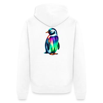Pingouin - Veste à capuche bio Premium Unisexe - blanc - Dos - Thijin (182cm)