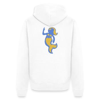 divin de la mer - Veste à capuche bio Premium Unisexe - blanc - Dos - Thijin (182cm)