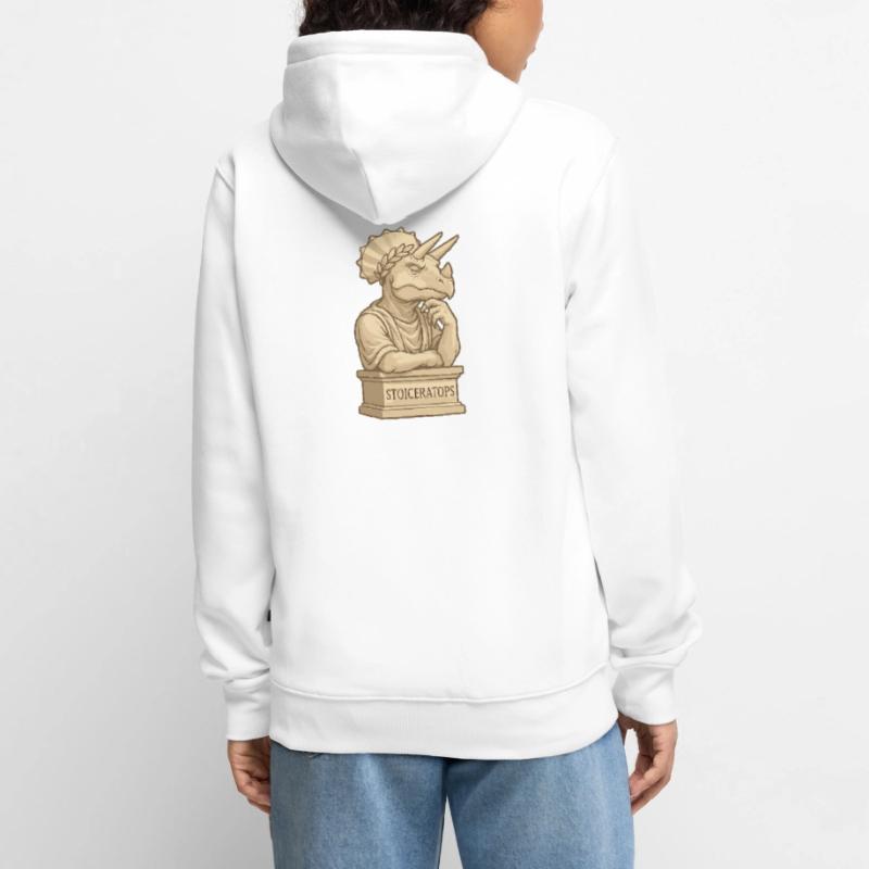 Stoiceratops Veste à capuche bio Premium Unisexe