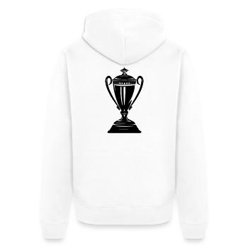Coupe du Trophée de la Victoire - Veste à capuche bio Premium Unisexe - blanc - Dos - Thijin (182cm)