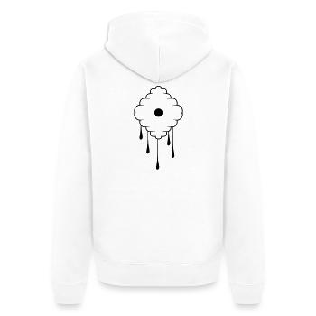 Bee Nest - Unisex Premium Organic Zip Hoodie - white - Back - Thijin (182cm)