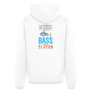 Pêcheur sportif pêcheur pêcheur Pêcheur Dit - Veste à capuche bio Premium Unisexe - blanc - Dos - Thijin (182cm)