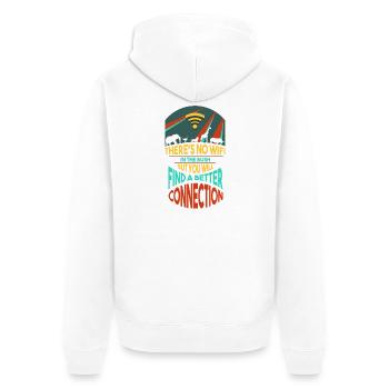 Safari Afrique Serengeti faune et savane animaux - Veste à capuche bio Premium Unisexe - blanc - Dos - Thijin (182cm)