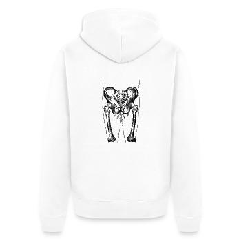14761366331_497b85442e_o-01.png - Unisex Premium Bio Zip Hoodie - Weiß - Hinten - Thijin (182cm)
