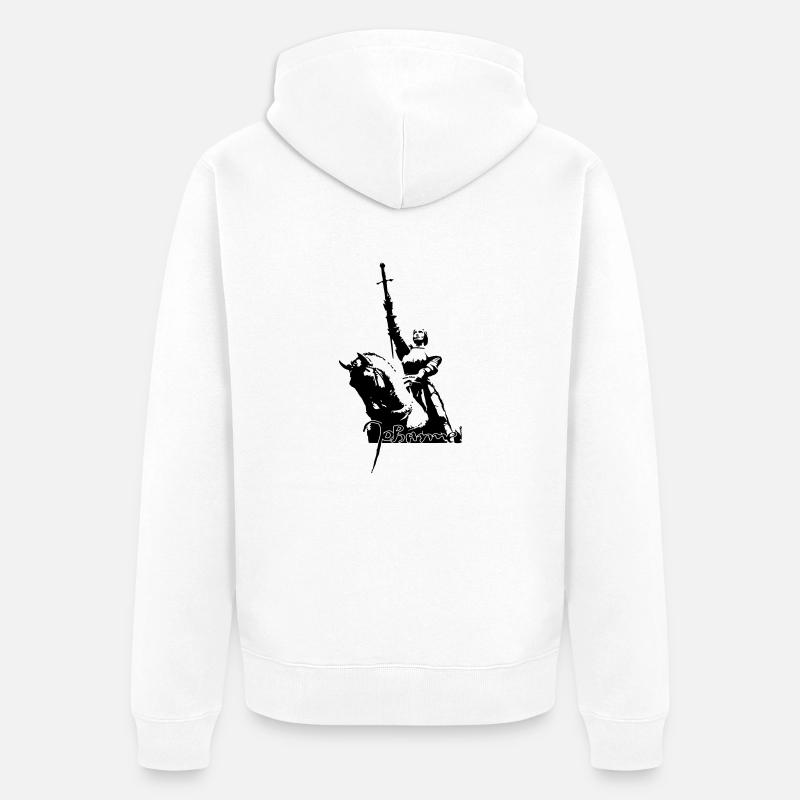 Jeanne d'Arc - Veste à capuche bio Premium Unisexe - blanc