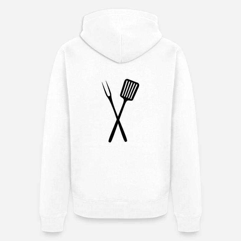 Outils de barbecue - Veste à capuche bio Premium Unisexe - blanc