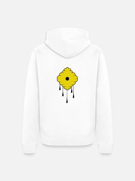 Sweet Honey - Unisex Premium Organic Zip Hoodie - white