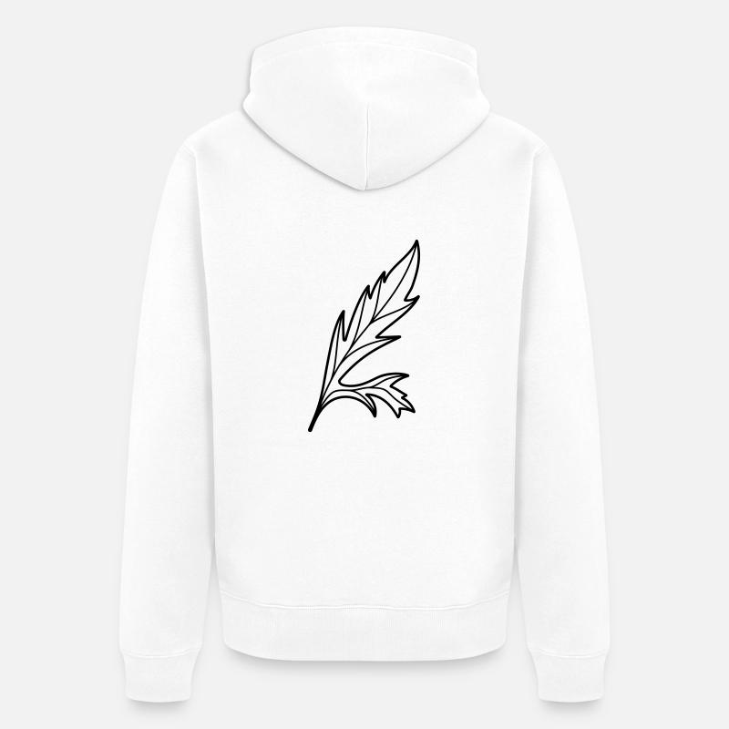 Fleur de pavot - Veste à capuche bio Premium Unisexe - blanc