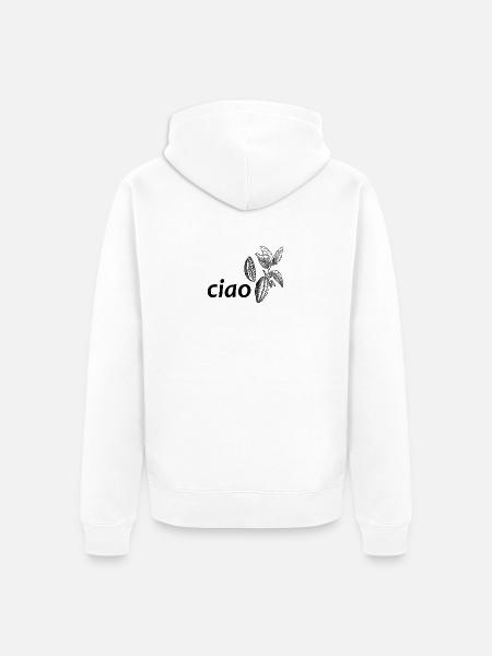 ciao kakao - Unisex Premium Bio Zip Hoodie - Weiß