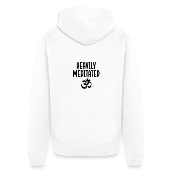 Cooler Yoga Spruch Geschenk Yogi - Unisex Premium Bio Zip Hoodie - Weiß - Hinten - Thijin (182cm)