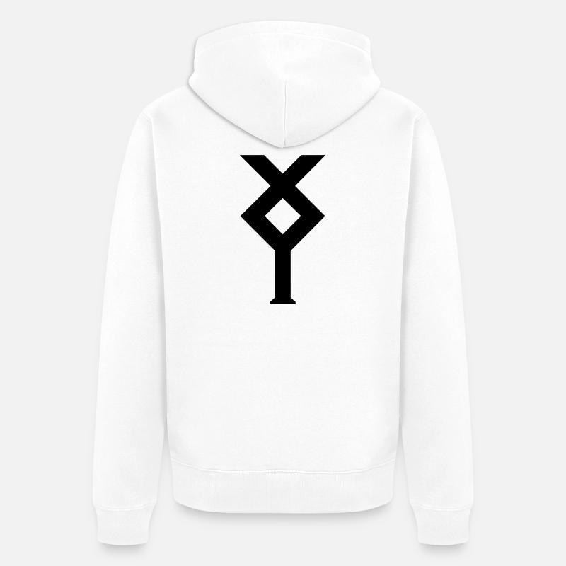 Ixylon sailing class nautical emblems - Unisex Premium Organic Zip Hoodie - white