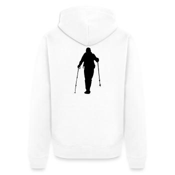 Errer - Veste à capuche bio Premium Unisexe - blanc - Dos - Thijin (182cm)