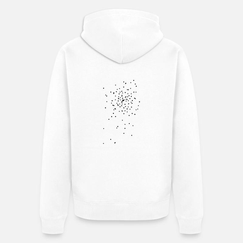 flocons Tchad Räppli - Veste à capuche bio Premium Unisexe - blanc