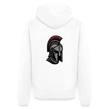 Casque Leonidas Spartan Warrior - Veste à capuche bio Premium Unisexe - blanc - Dos - Thijin (182cm)