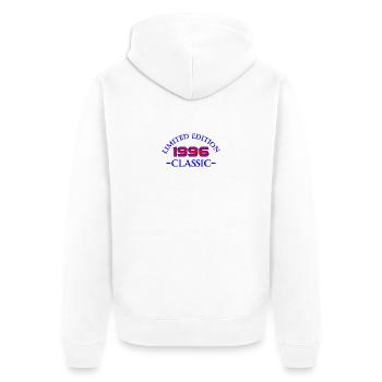 1996 Classic Limited Edition - Unisex Premium Bio Zip Hoodie - Weiß - Hinten - Thijin (182cm)