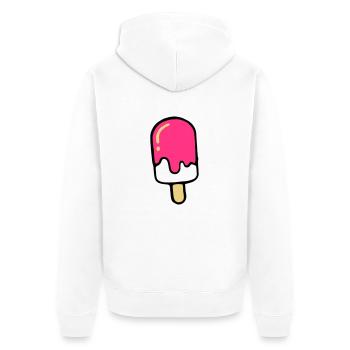 ice - Veste à capuche bio Premium Unisexe - blanc - Dos - Thijin (182cm)