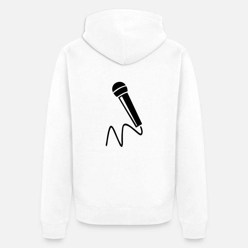 micro - Unisex Premium Bio Zip Hoodie - Weiß