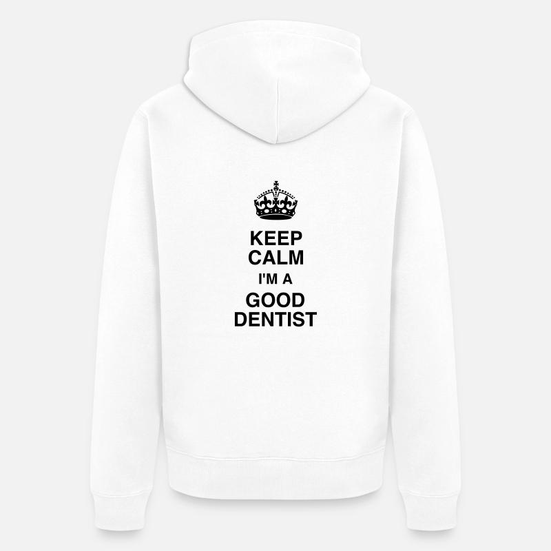 dentiste / dent / médecin / médecine - Veste à capuche bio Premium Unisexe - blanc