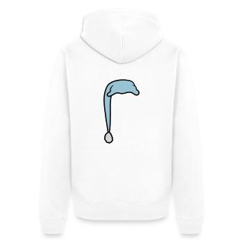 Bonnet de couchage avec bobblehead - Veste à capuche bio Premium Unisexe - blanc - Dos - Thijin (182cm)