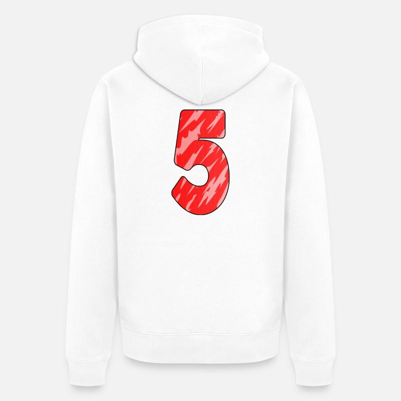 5 - Veste à capuche bio Premium Unisexe - blanc