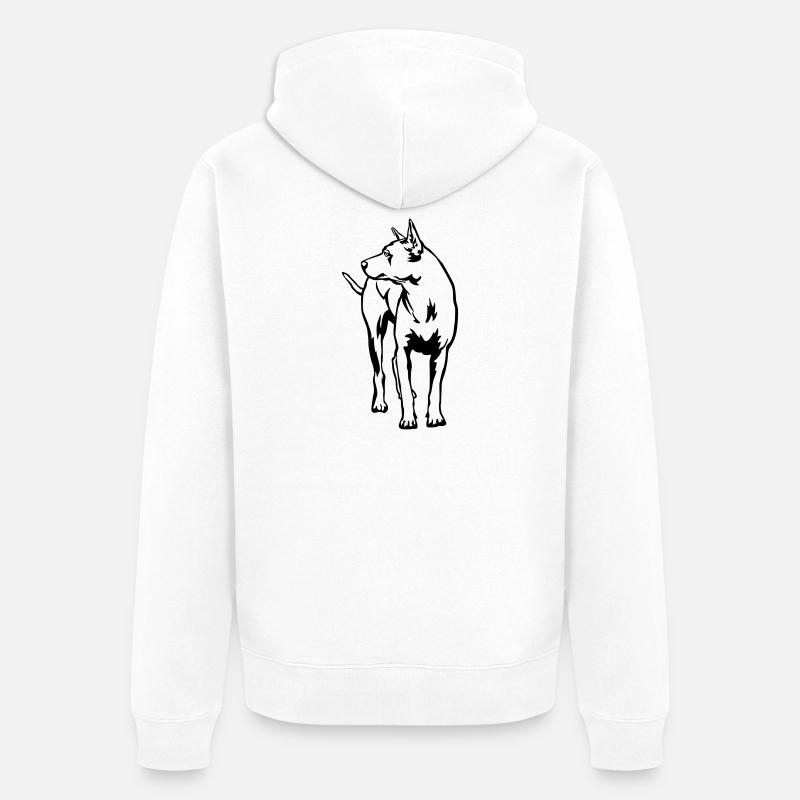 Thaï Ridgeback - Veste à capuche bio Premium Unisexe - blanc