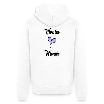 FUTURE MARIEE. EVJF. MARIEE. TEAM. TEAM MARIEE - Veste à capuche bio Premium Unisexe - blanc - Dos - Thijin (182cm)