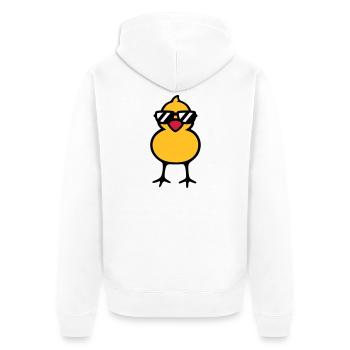 cool chick (rd) - Veste à capuche bio Premium Unisexe - blanc - Dos - Thijin (182cm)