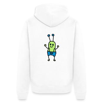 Doux insectes / Alien 3 - Veste à capuche bio Premium Unisexe - blanc - Dos - Thijin (182cm)