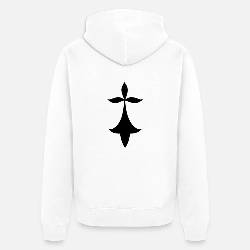 HERMINE - Veste à capuche bio Premium Unisexe - blanc