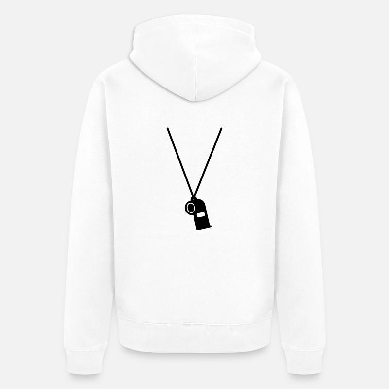 arbitre - Veste à capuche bio Premium Unisexe - blanc