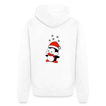 pingouin aime Noël - Veste à capuche bio Premium Unisexe - blanc - Dos - Thijin (182cm)