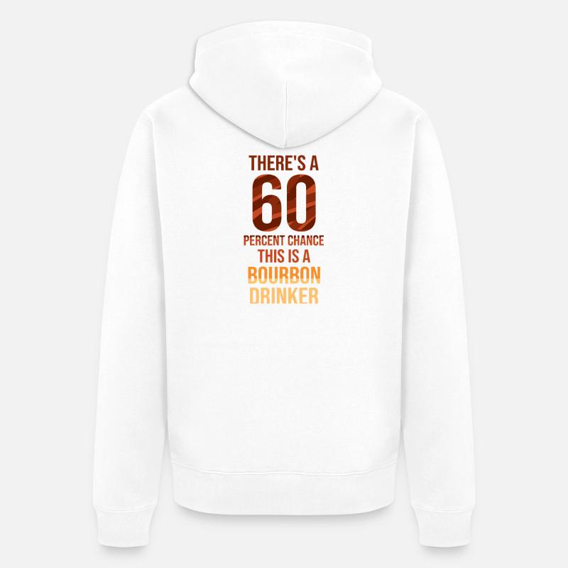 Whiskey Saying Whiskey Drinker Whiskey Lovers - Veste à capuche bio Premium Unisexe - blanc
