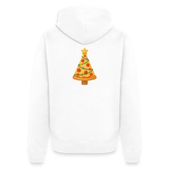 Sapin de Noël Pizza - Veste à capuche bio Premium Unisexe - blanc - Dos - Thijin (182cm)
