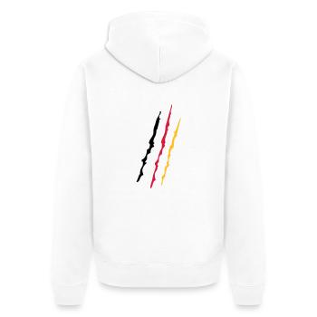 Germany - Veste à capuche bio Premium Unisexe - blanc - Dos - Thijin (182cm)