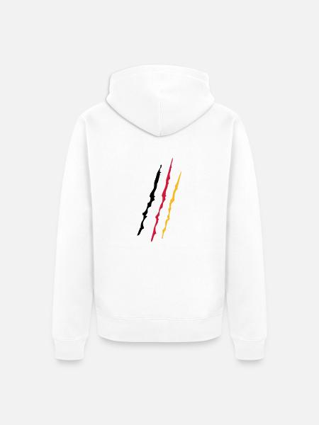 Germany - Veste à capuche bio Premium Unisexe - blanc