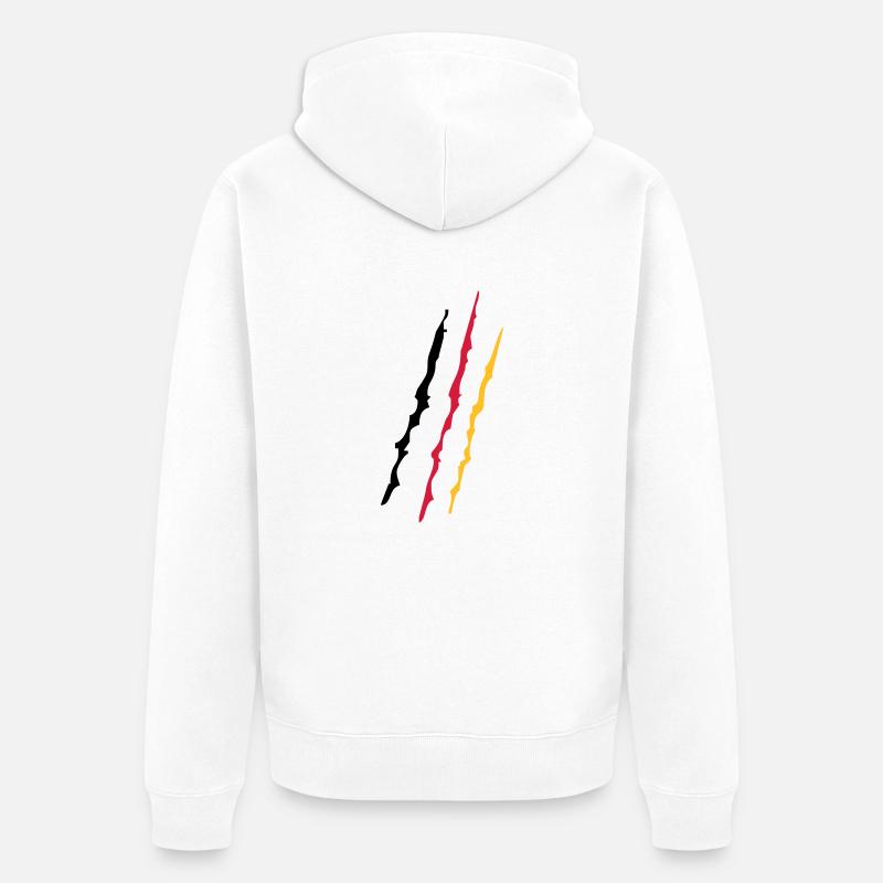 Germany - Veste à capuche bio Premium Unisexe - blanc