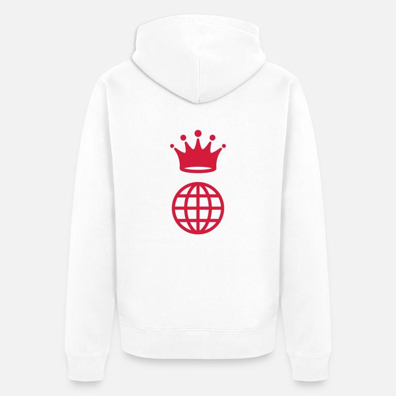 Webmaster Internet Web Geek Website - Unisex Premium Bio Zip Hoodie - Weiß