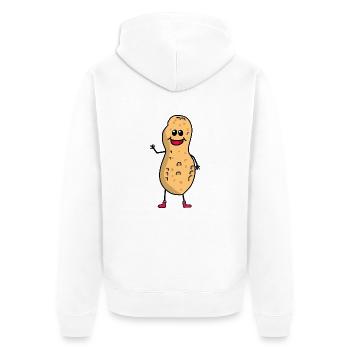 Hello Greeting Peanut Peanuts Kids Child Nut Baby - Unisex Premium Organic Zip Hoodie - white - Back - Thijin (182cm)
