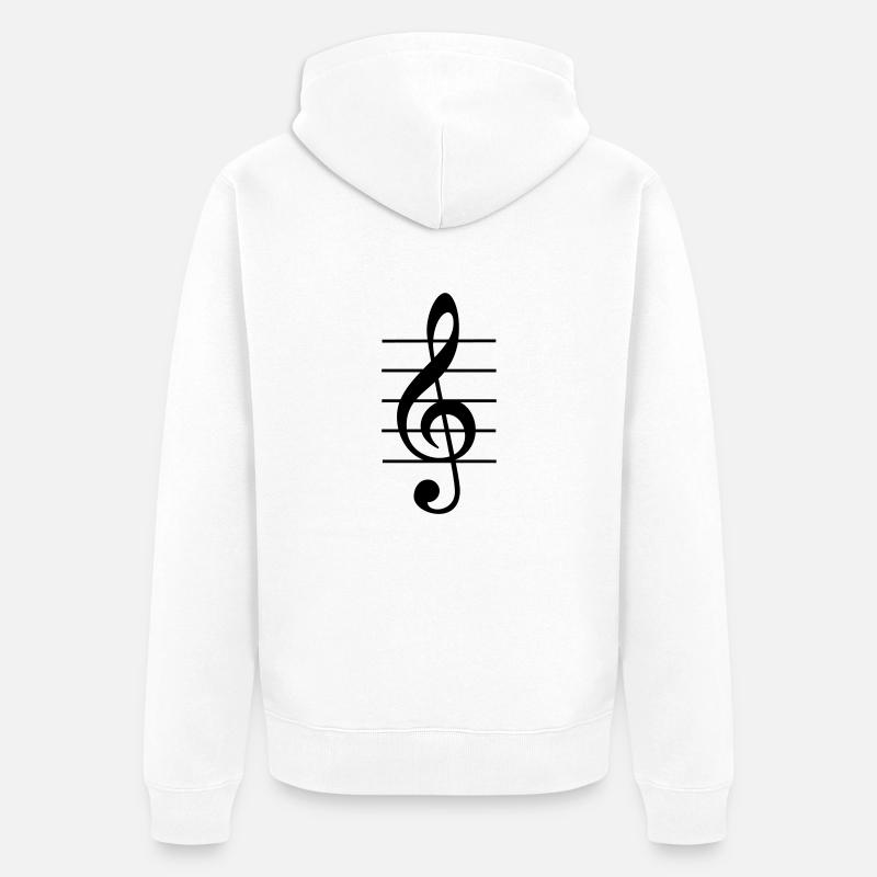 clave - Veste à capuche bio Premium Unisexe - blanc