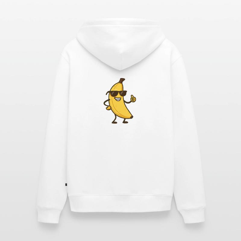 Banane Comic Unisex Premium Bio Zip Hoodie