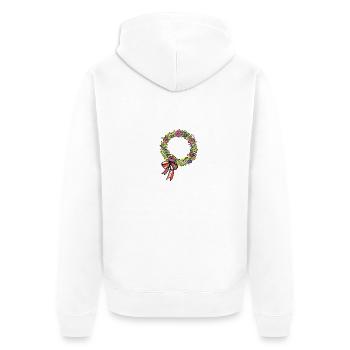 Réserver Kranzl rose - Veste à capuche bio Premium Unisexe - blanc - Dos - Thijin (182cm)