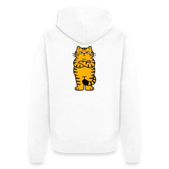 chagrijnige kat comic - Veste à capuche bio Premium Unisexe - blanc - Dos - Thijin (182cm)